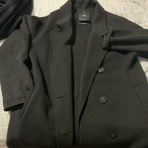 Black Zara trench coat